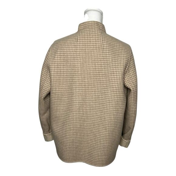 Theory Reversible Boy Coat Wool-Cashmere Blend Houndstooth Size P/XS - Picture 6 of 12